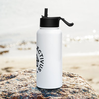 Stainless steel water bottle with a straw lid - Thumbnail 2