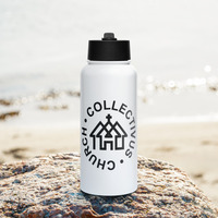 Stainless steel water bottle with a straw lid - Thumbnail 3