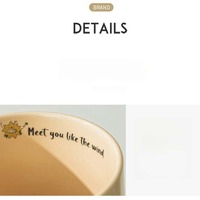 Graffiti Mug Cartoon Personality Creative Ceramic Water Cup Home Office Coffee Cup With Cover Spoon - Thumbnail 4