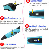 3D Printing Pen DIY Three-dimensional Painting- 90M PLA Filament  - Thumbnail 2
