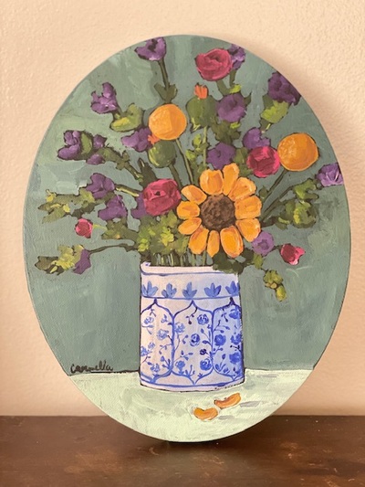 “Gathered in Joy” Original Acrylic  8”x10” painting 