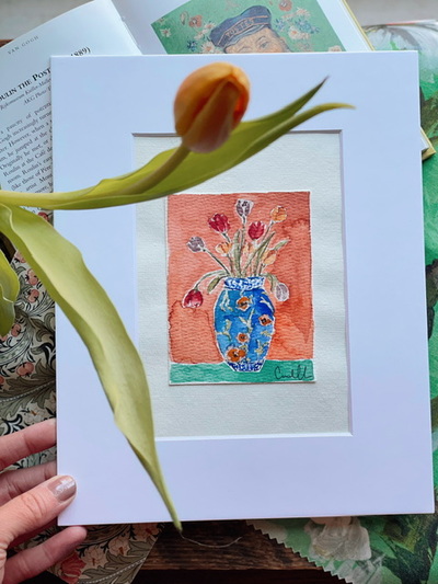 “Gentle Start” no.02 original watercolor on paper 8x10”