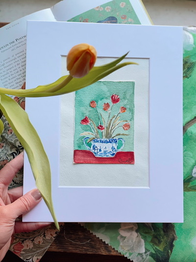 “Gentle Start” no.03 original watercolor on paper 8x10”