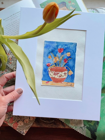 “Gentle Start” no.04 original watercolor on paper 8x10”