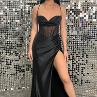 Stunning Spaghetti Straps Dark Green Corset Mermaid  Prom Dress with Beading,PD231187 - Thumbnail 1
