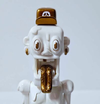 ArTToy by Rultron (Label 6Forest) "Jelly Buddy White & Gold version" 