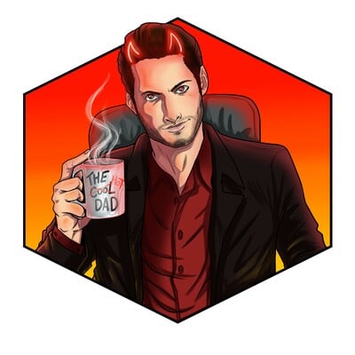 Hot dad luci sticker