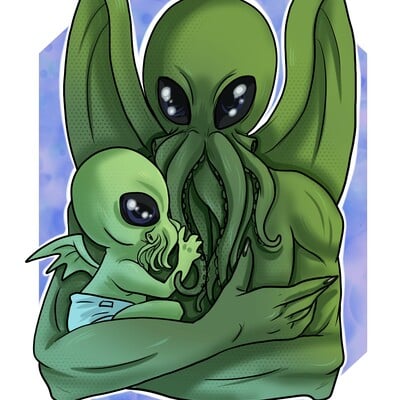 Dad-thuhlu and cute-thuhlu sticker