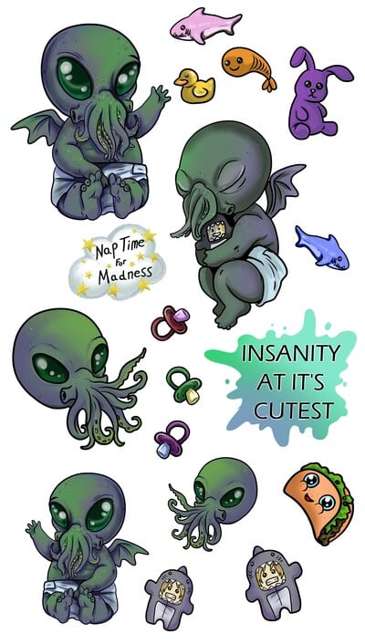 Cute-Thuhlu Sticker Sheet