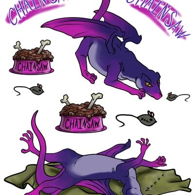 Chainsaw sticker sheet