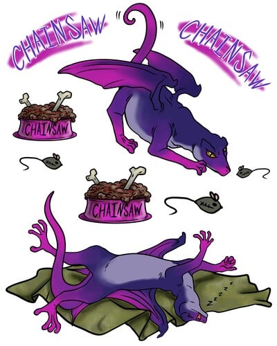 Chainsaw Sticker Sheet