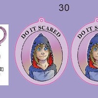 Do it Scared (keychain and sticker sold separatly)  - Thumbnail 1