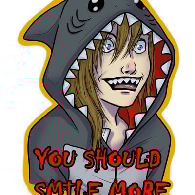 Smile more (sticker and window cling sold separatly)