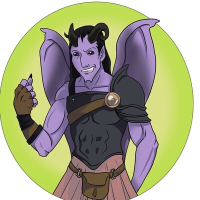 Vox machina bel fighter sticker