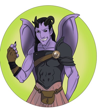 Vox Machina Bel Fighter sticker