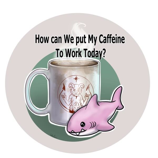 Caffinated sticker