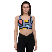 Wild Blue Yonder Longline Sports Bra