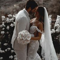 Mermaid Off the Shoulder Wedding Dress, Appliques Tulle Long Bridal Dress - Thumbnail 2