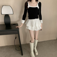 Girls Sweet fluffy Mini skirt - Thumbnail 4