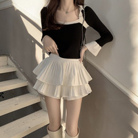 Girls Sweet fluffy Mini skirt - Thumbnail 5