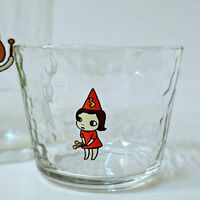 Glass Cup Set by Yoshitomo Nara "123 Drumming Girls"  - Thumbnail 3