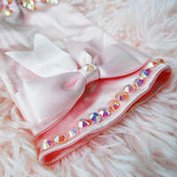 Vintage Crystal Pink Gloves - Thumbnail 2