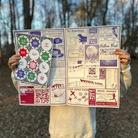 Flymart --- (Screen-printed newspaper print w/ stickers) ---- by Jeremy Kennedy & Mark Rice - Thumbnail 2