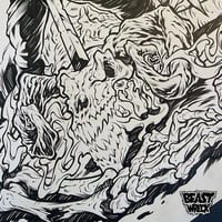ANGEL WARRIOR ink artwork - Thumbnail 3