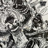 ANGRY PENGUIN ink artwork - Thumbnail 3