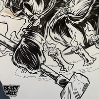 ANGRY PENGUIN ink artwork - Thumbnail 5