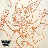 BAT MECHANIC pencil artwork - Thumbnail 3