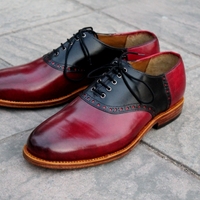 Crafted Leather Classic Dress Men Saddle Designer Golf Shoes New Style  - Thumbnail 3