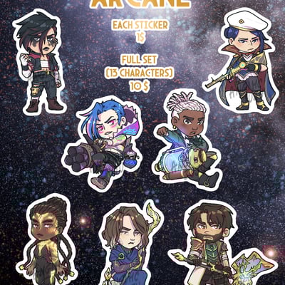 Arcane sticker set