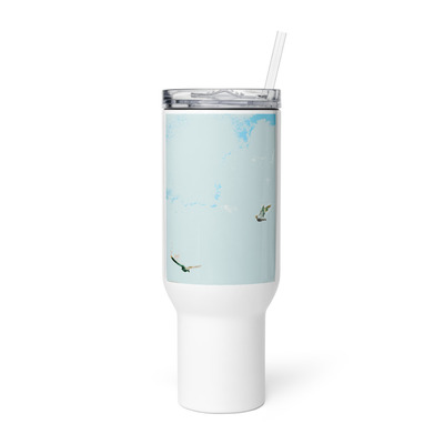 Travel mug with a handle - air