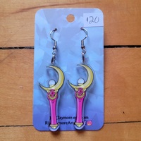 Sailor Senshi Scouts 1" Wand Earrings - Thumbnail 1