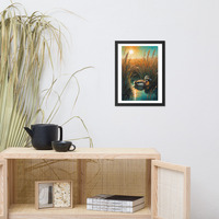 Vintage Duck Illustration Framed poster - Thumbnail 3