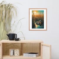 Vintage Duck Illustration Framed poster - Thumbnail 11