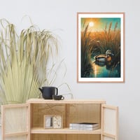 Vintage Duck Illustration Framed poster - Thumbnail 13