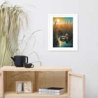 Vintage Duck Illustration Framed poster - Thumbnail 18