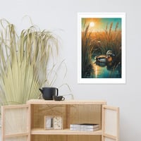 Vintage Duck Illustration Framed poster - Thumbnail 20