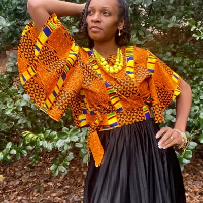 Kente crop top - Thumbnail 1