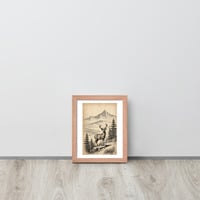 Vintage Deer Illustration Old Look Framed poster - Thumbnail 7