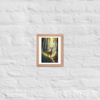 Vintage Deer in the Forest Framed poster - Thumbnail 7