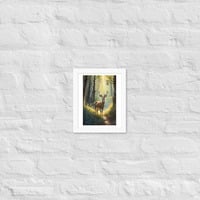 Vintage Deer in the Forest Framed poster - Thumbnail 14