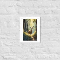 Vintage Deer in the Forest Framed poster - Thumbnail 15
