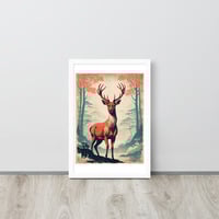 Vintage Deer Japanese Woodcut Ukiyo-e Framed poster - Thumbnail 17