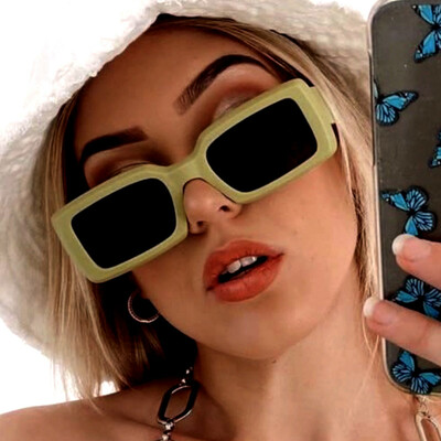 Vintage punk square aviation driving sunglasses hippie rave awesome