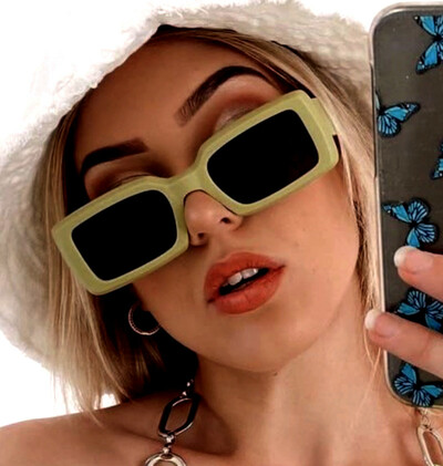 Vintage Punk Square Aviation Driving Sunglasses Hippie Rave Awesome