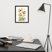 Abstract Watercolor Style Wild Flowers Framed poster - Thumbnail 2