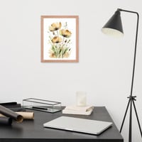 Abstract Watercolor Style Wild Flowers Framed poster - Thumbnail 8